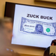 Rep. Brad Sherman, a Democrat from California, projects a satirical image while grilling a Facebook exec during a House Financial Services Committee hearing on the company’s proposed cryptocurrency on July 17, 2019.